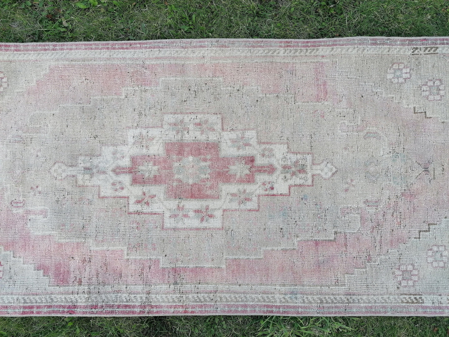 2.11 x 9.9 Handmade wool runner rug vintage runner rug, turkish wool runner rug, hallway runner