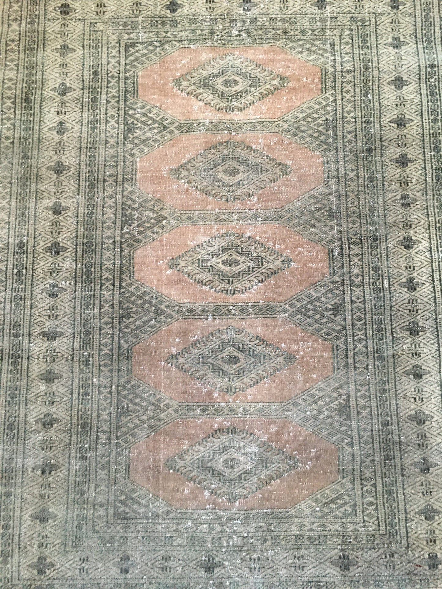 3x5 handmade vintage area rug, turkish  middle rug, persian