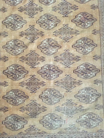5x6 persian wool rug, oushak handmade rug, distressed kitchen rug,