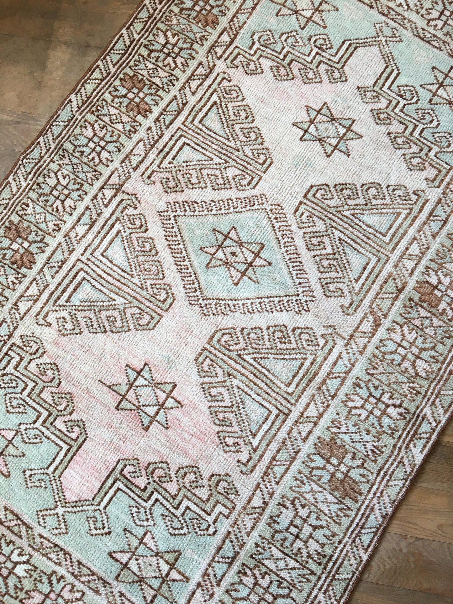 3x5 handmade antique rug, wool turkish rug vintage rug
