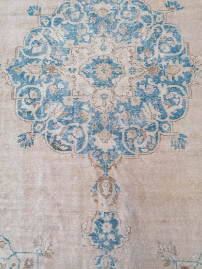 7 x 11 oushak turkish rug, hand knotted rug, vintage anatolian rug,unique handmade rug,