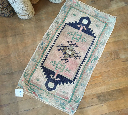 2x3 feet muted bedroom small rug, pink mini turkish bathroom rug, handmade kitchen small rug,anatolian bath mat,mini vintage living room rug