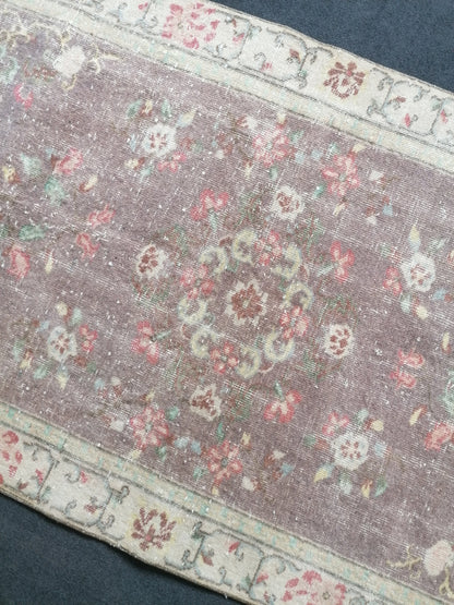 7 x 3.9 Oushak turkish rug, vintage rug, oushak rug, hand-knotted rug