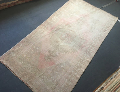 4x8 living room middle rug, handmade pink kitchen rug