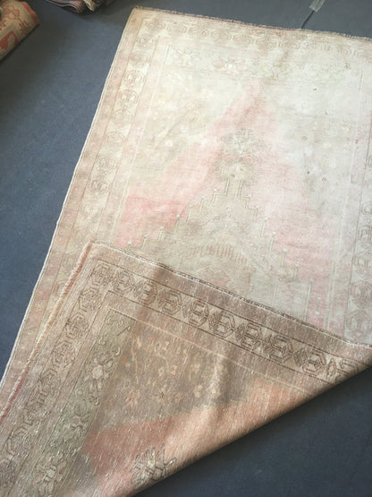 4x8 living room middle rug, handmade pink kitchen rug