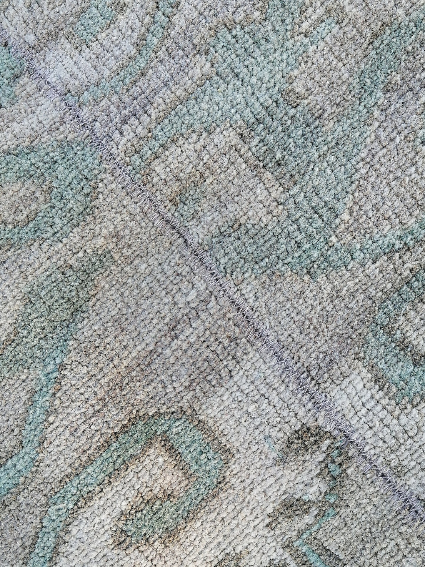 Turkish patchwork runner rug 2.2 x 11 neatural runner rug, vintage oushak rug,