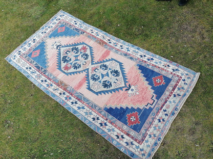 8 x 4.2 Oushak turkish rug, vintage rug, vintage oushak rug, unique handmade rug traditional