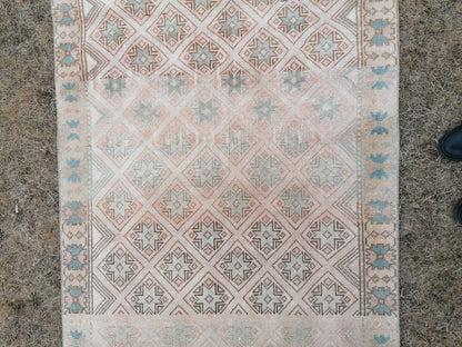 3.6 x 6.10 ft Vıntage rug, turkısh rug, wool handmade rug