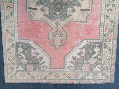 4.8 x 11.3 runner rug, turkish runner rug, vintage runner, kitchen runner, hallway runner rug ,oushak runner