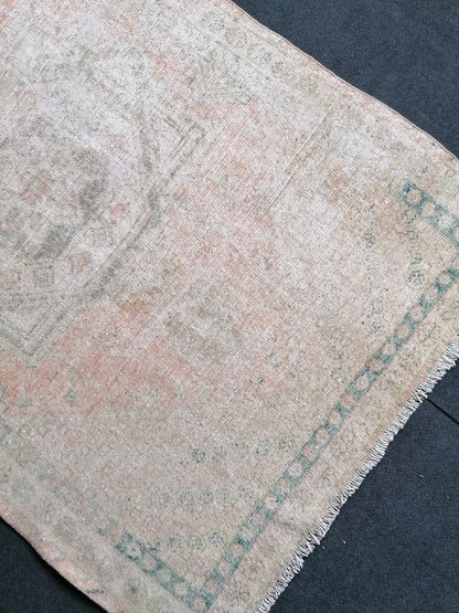 4.2 x 6.5 Turkish rug, vintage turkish rug,oushak vintage rug,vintage rug,