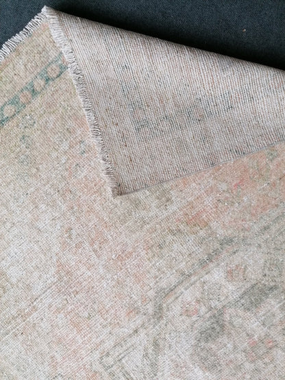 4.2 x 6.5 Turkish rug, vintage turkish rug,oushak vintage rug,vintage rug,