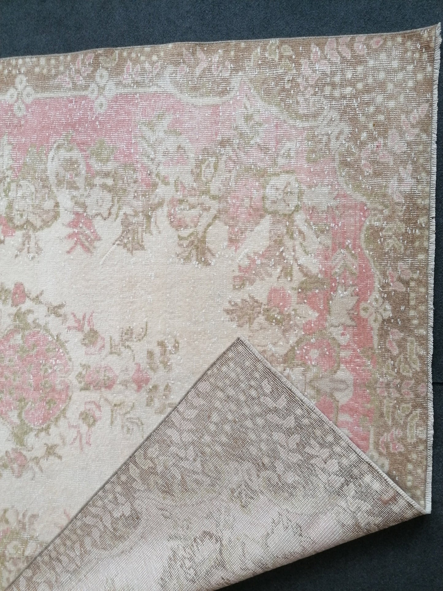 5.6 x 9.4 Large turkısh vıntage rug vıntage oushak rug,