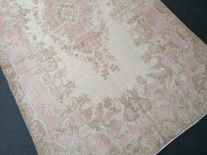 5.6 x 9.4 Large turkısh vıntage rug vıntage oushak rug,