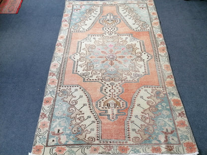 4.6 x 7 Oushak rug turkish rug vintage rug, rug, turkish rug,kitchen rug,