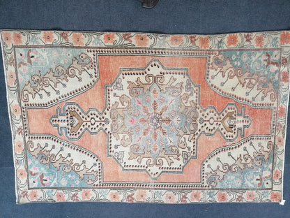 4.6 x 7 Oushak rug turkish rug vintage rug, rug, turkish rug,kitchen rug,