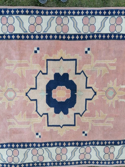 5.8 x 8Turkish oushak rug, vintage rug,  turkish rug,