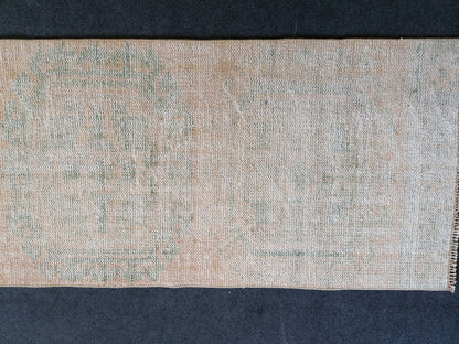 11 x 2.5 distressed runner rug turkish runner rug muted vintage runner rug wool runner rug