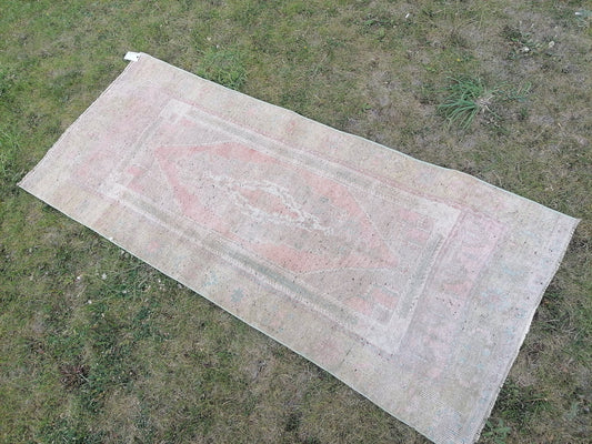 2.8 x 6.7 Runner rug, vintage runner, turkish runner rug, wool hand made rug