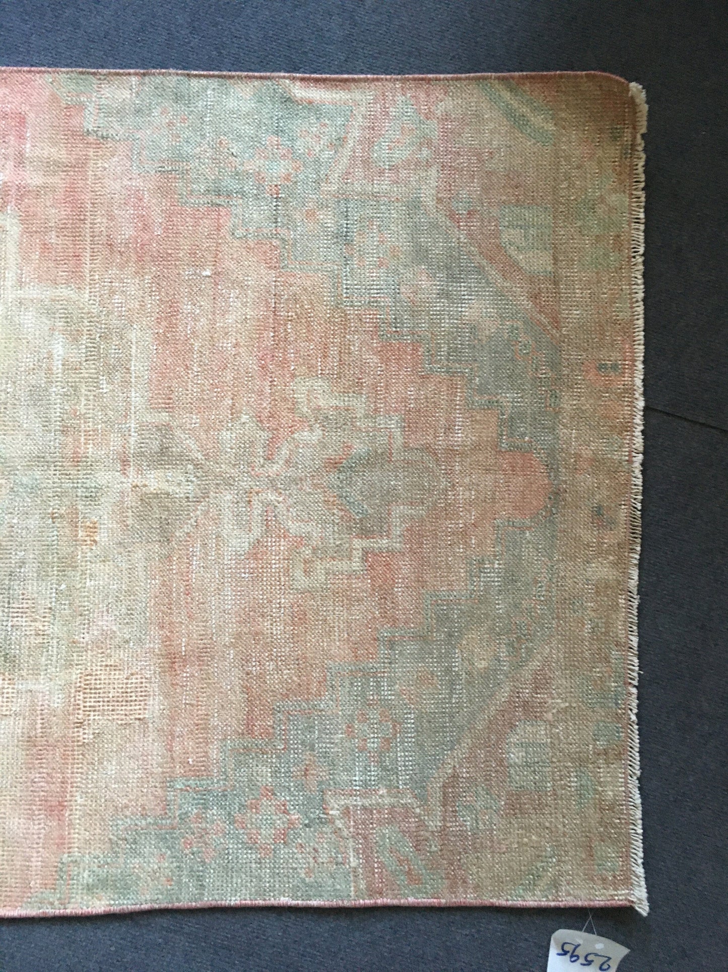 3x7 kitchen area rug, vintage handmade bathroom runner,
