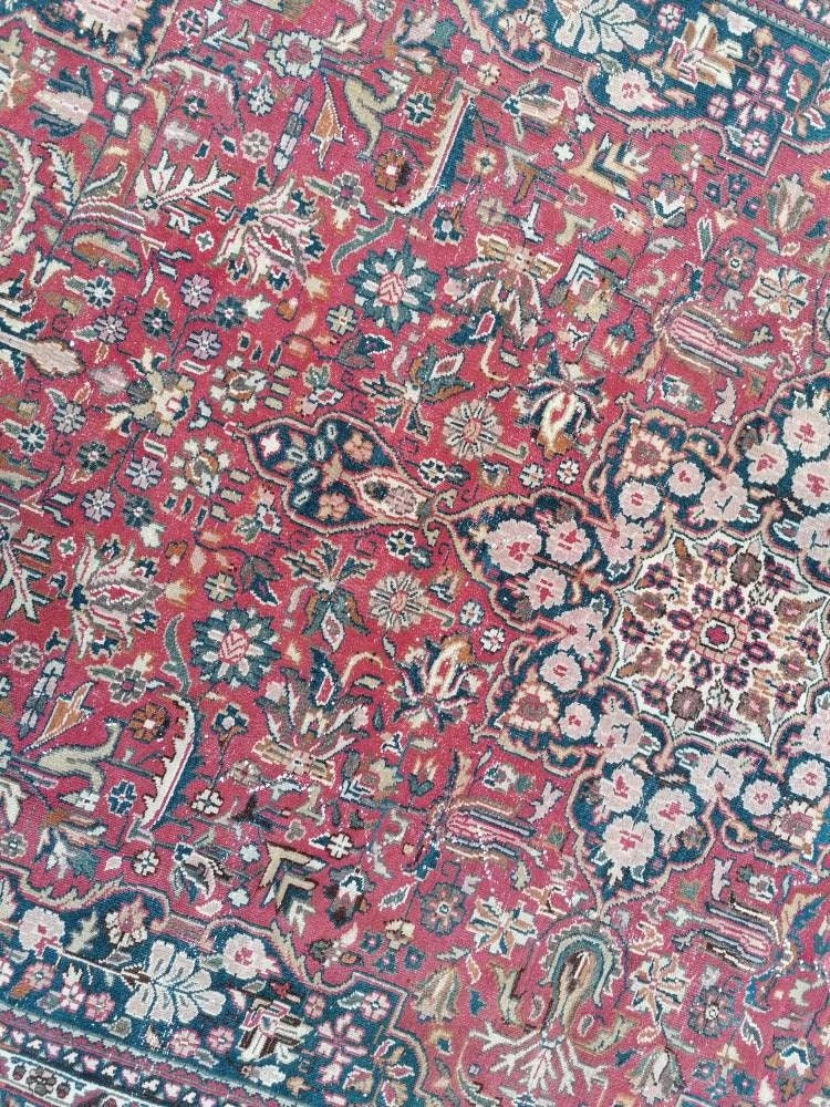 6 x 9.4 Vintage wool rug,persian wool rug, oushak hand made rug  bohemian rug, living room rug