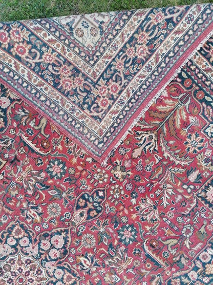 6 x 9.4 Vintage wool rug,persian wool rug, oushak hand made rug  bohemian rug, living room rug