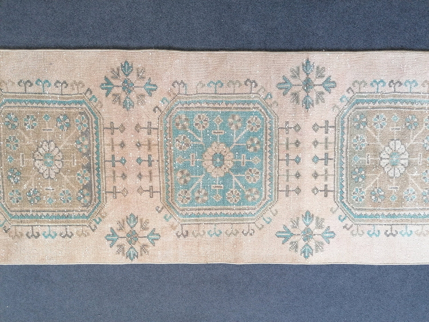 2.6 x 11.6 turkish runner rug, runner rug,vintage, oushak runner rug, kitchen runner rug,