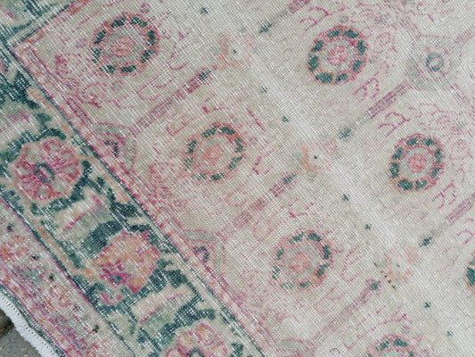 4.7 x 7 vintage rustic rug, large oushak rug, area rug,