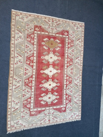 8 x 9.8 oushak turkish rug, vintage turkish rug,oushak vintage rug,vintage rug,