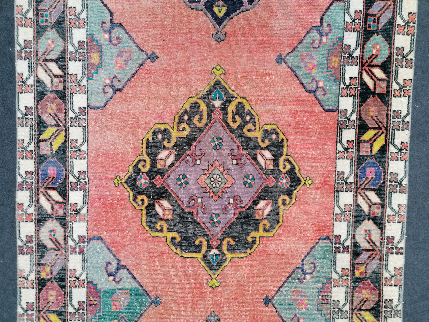 Area rug 4.11 x 11.7 oushak vintage rug,vintage runner,