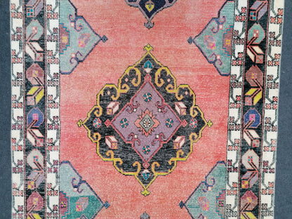 Area rug 4.11 x 11.7 oushak vintage rug,vintage runner,