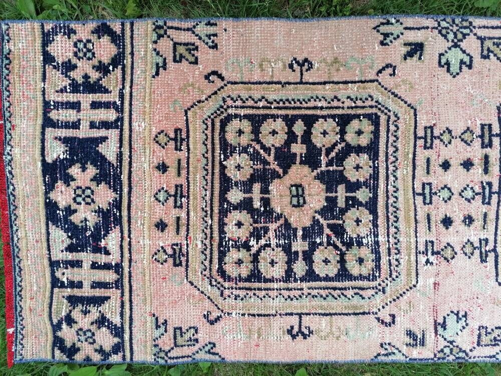 Long runner rug 2.3 x 20. 8 vintage runner rug, vintage oushak runner rug, handmade rug,