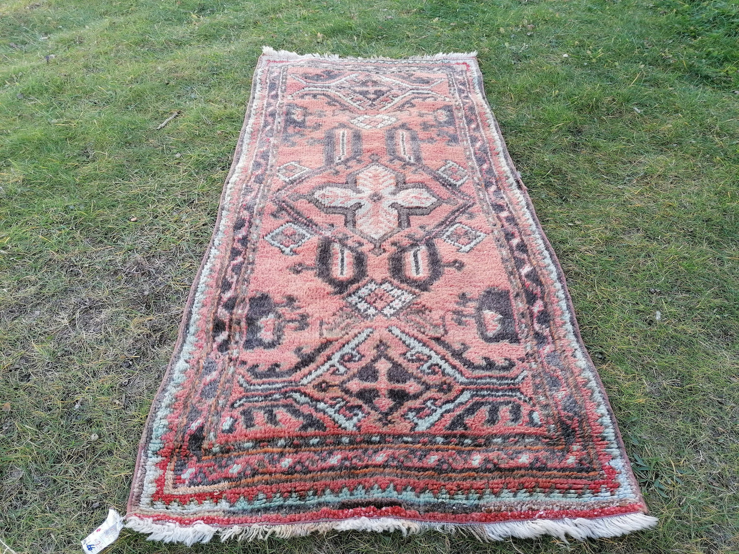 2.10 x 5.9 Shaggy oushak rug turkish rug vintage rug