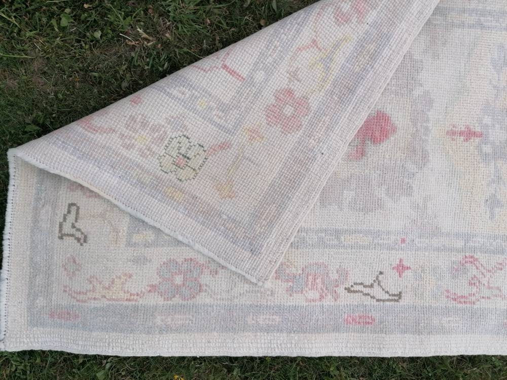 3 x 13 oushak runner rug, handmade wool turkish rug, vintage kitchen runner, long runner rugs
