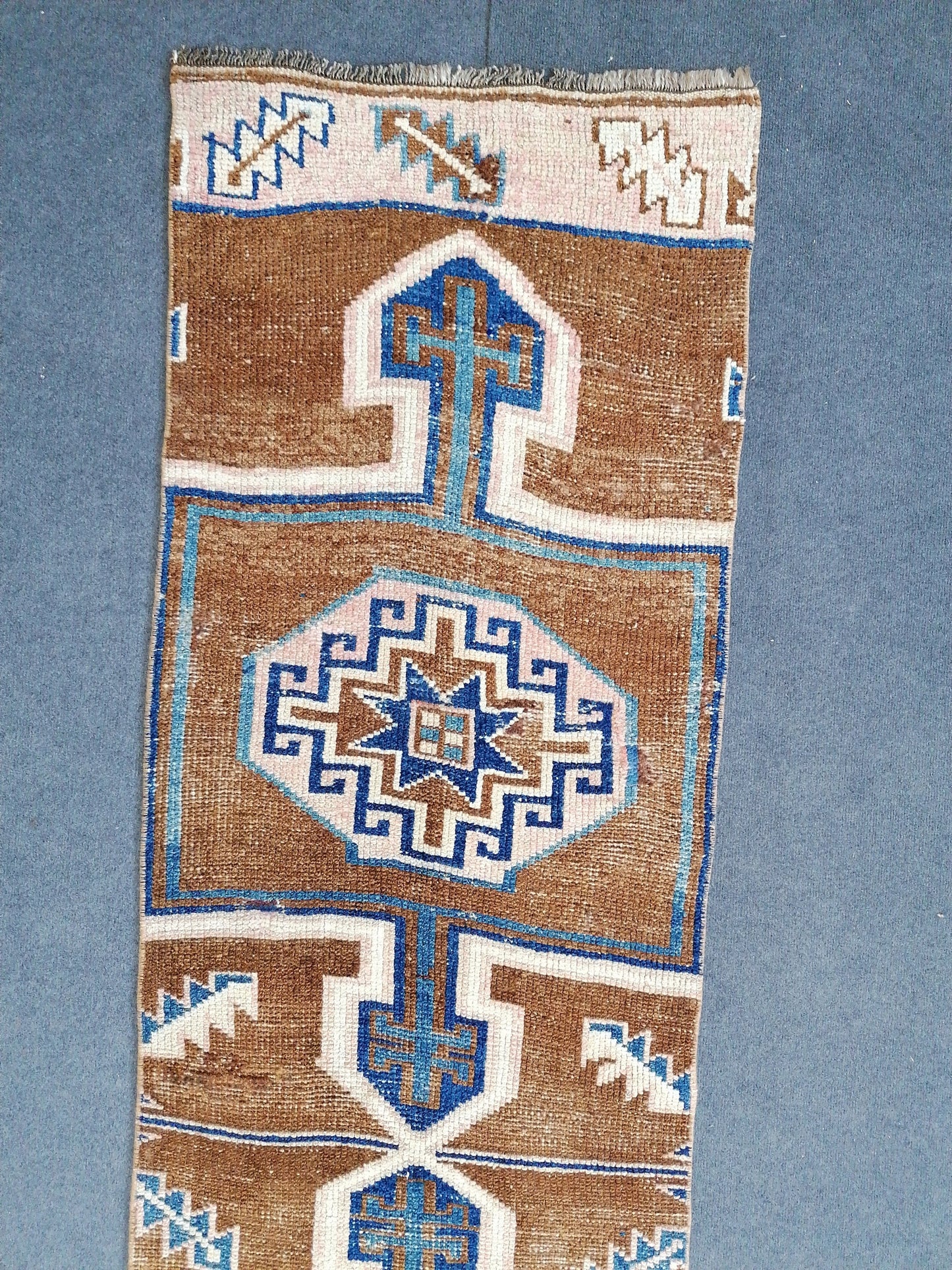2.2 x 11.10 turkish runner rug vintage runner oushak rug unique