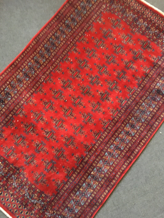 3x5 feet persian handmade rug, vintage living room rug, wool bohemian blue lounge area rug, medium size bedroom rug, kitchen floor large rug