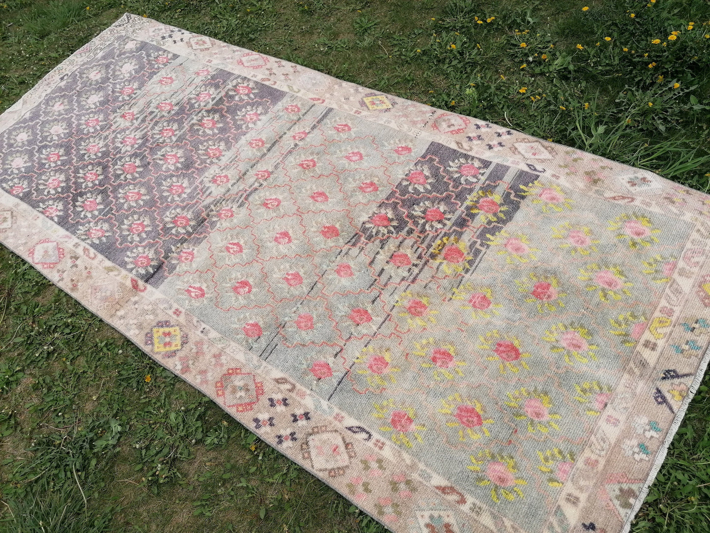 4.8 x 10.8 Vintage rug, turkish vintage runner rug, anatolian rug, oushak runner