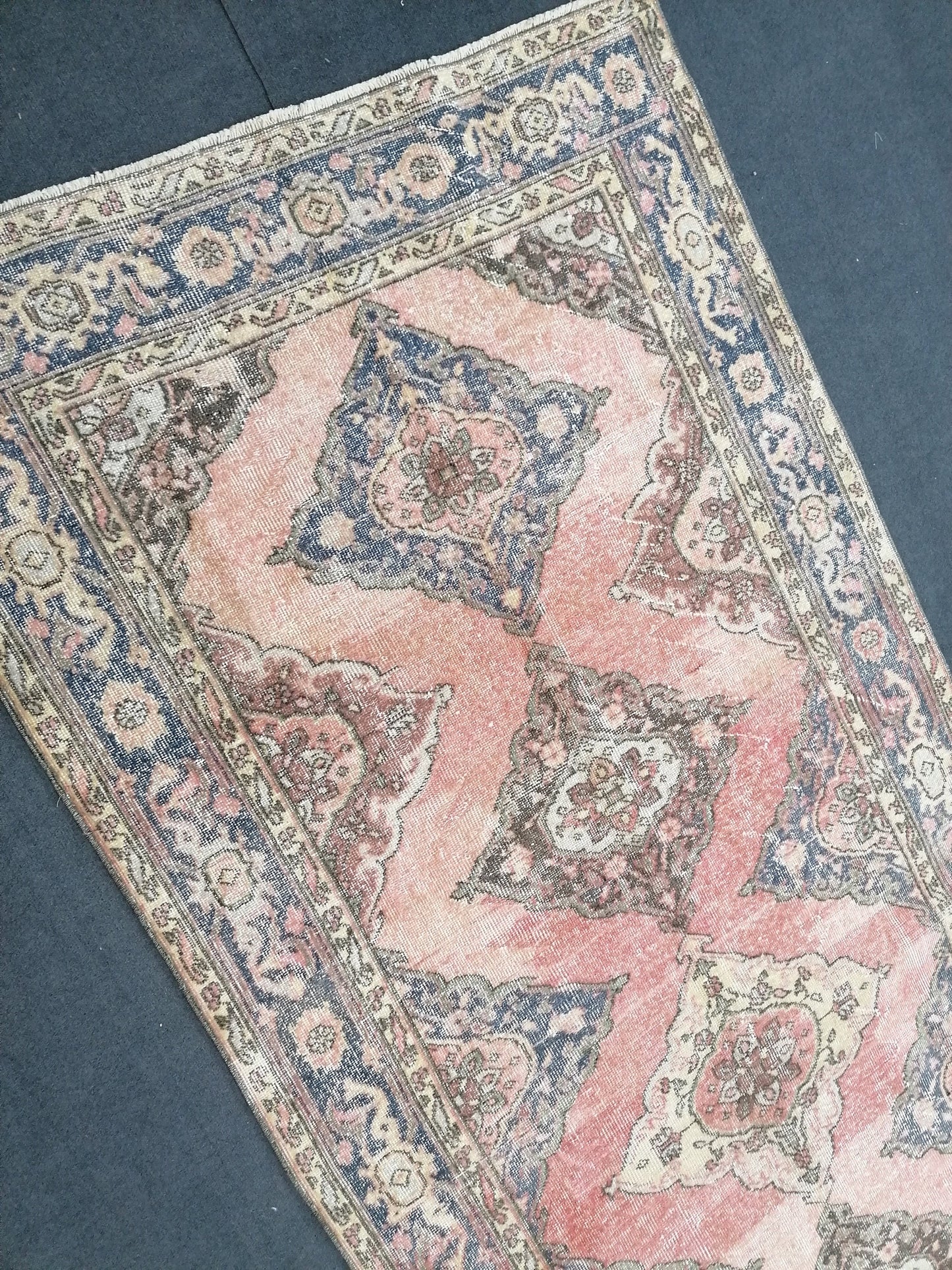 4.8 x 11 Vintage runner rug, turkish runner, anatolian runner, handmade runner rug