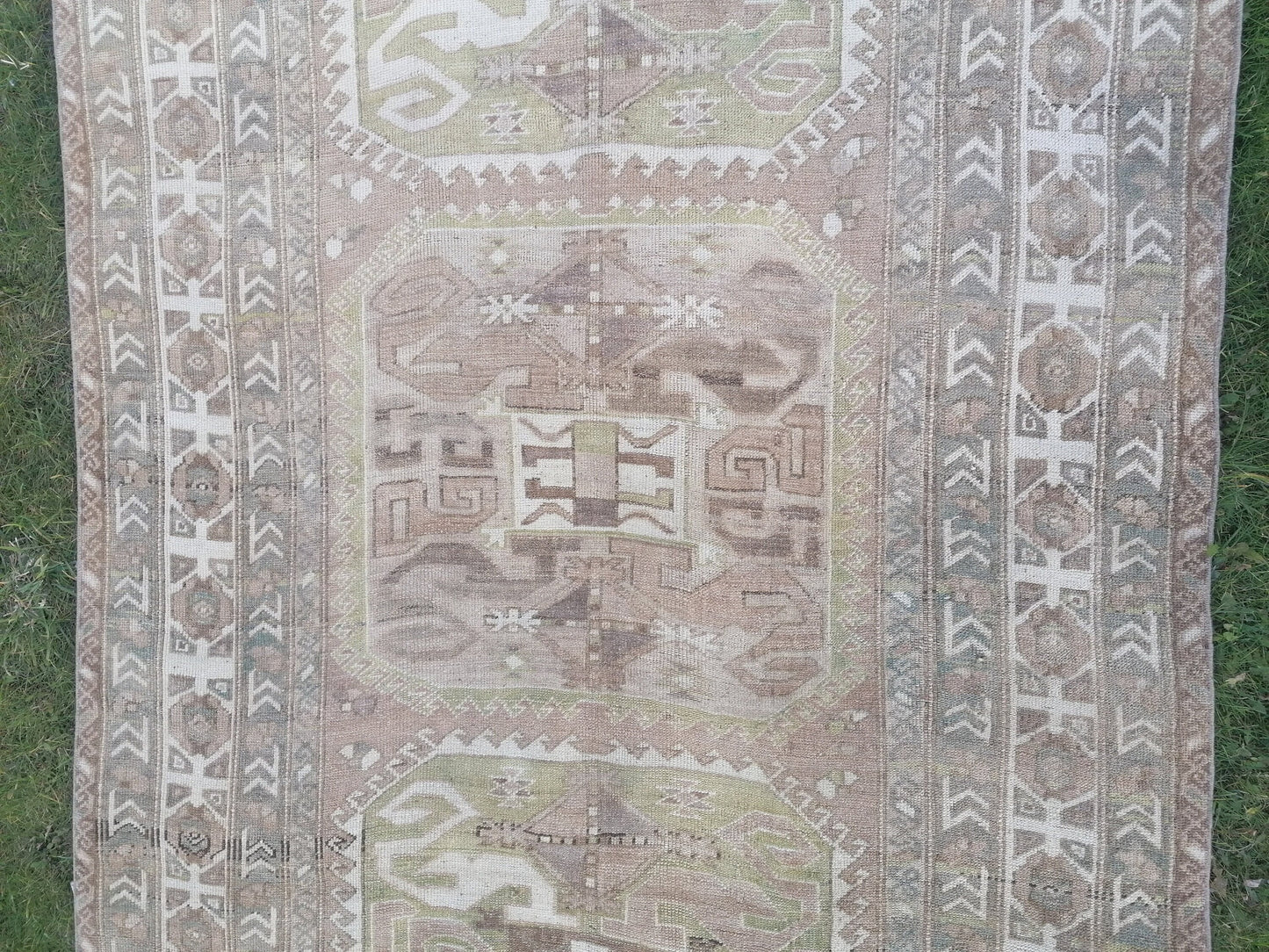 5 x 8.4 Oushak rug vintage oushak rug unique hand made