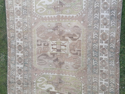 5 x 8.4 Oushak rug vintage oushak rug unique hand made