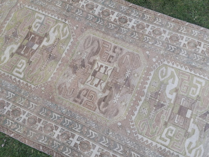 5 x 8.4 Oushak rug vintage oushak rug unique hand made