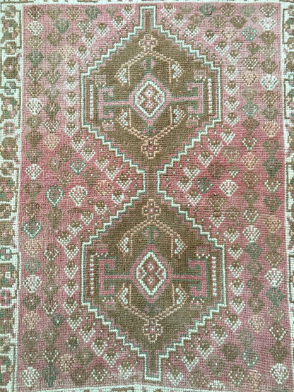 4.6 x 3.2 turkish oushak rug, oushak vintage rug, turkish tulu rug,