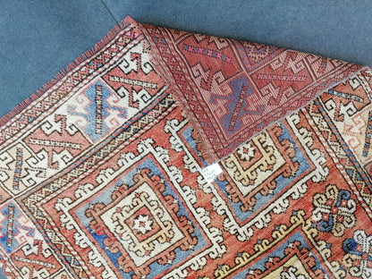 4.4 x 7.5 handmade wool rug, turkish oushak rug, vintage area rug,