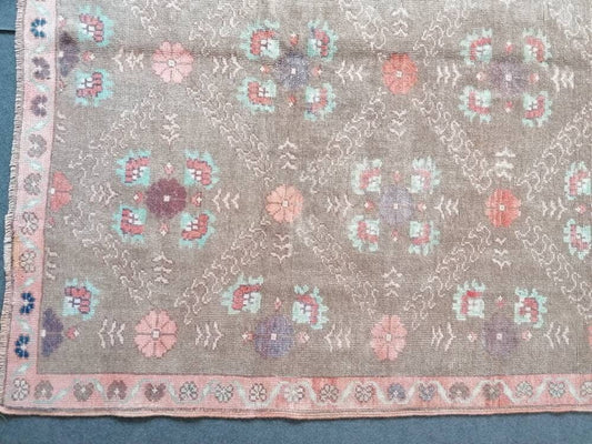 5.4 x 9 wool rug, oushak handmade rug, bohemian rug, living room rug
