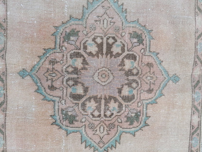 3.5 x 5.4 handmade wool rug, living room rug, Hand-knotted rug, vintage rug, oushak rug